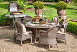 230cm Kensington Oval Table with 2 Dining Armchairs & 6 Dining Chairs