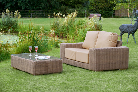 Kensington 2 Seater Sofa with 2 Lounge Armchairs & Rectangular Coffee Table