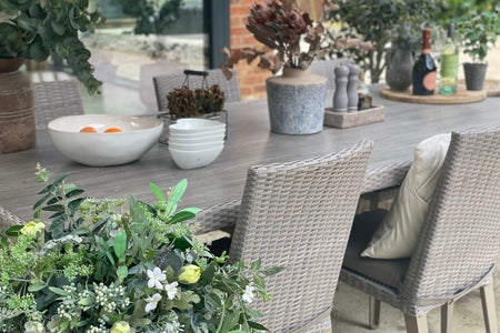 CLEARANCE | 180cm Hampstead Stone Rectangular Dining Table
