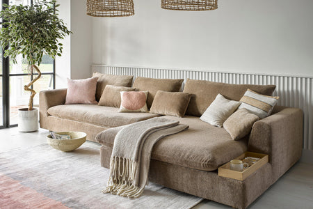 Malvern Medium Left Hand Chaise Corner Sofa Set 1