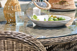230cm Mayfair Oval Dining Table with 10 Dining Armchairs