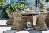 230cm Mayfair Oval Dining Table with 8 Dining Armchairs