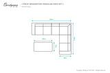 Kensington Rattan Modular Sofa Set L
