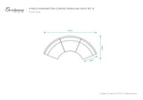 Kensington Curved Rattan Modular Sofa Set B (Without Coffee Table)