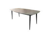 190cm Monaco Dining Table with 6 Dining Armchairs