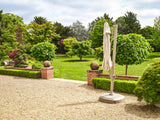 Siesta 3.5m Cantilever Almond Parasol with Almond Wheel Base