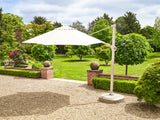 Siesta 3.5m Cantilever Almond Parasol with Almond Wheel Base