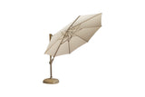 Siesta 3.5m Cantilever Almond Parasol with Almond Wheel Base