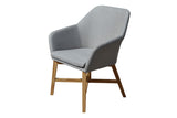 180cm Henley Glass & Teak Oval Dining Table with 6 Richmond Dining Armchairs
