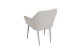 Richmond Dining Armchair with Aluminium Legs