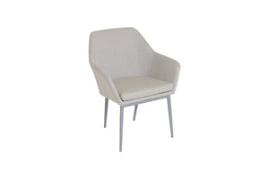 Richmond Dining Armchair with Aluminium Legs