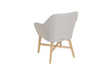 100cm Henley Porcelain Slate & Teak Round Dining Table with 4 Richmond Dining Armchairs