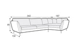 Sandringham Large Left Hand Corner Sofa Set 5