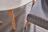 Cliveden Dining Armchair with Teak Legs