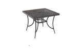 90cm Sorrento Square Dining Table with 4 Stacking Armchairs