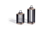 Myrtle Weathered Teak Solar Lantern