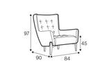 Victoria Armchair & Footstool