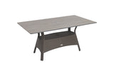 160cm Windsor Bronze Rectangular Dining Table with 6 Stacking Armchairs