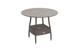 90cm Windsor Bronze Round Dining Table with 4 Stacking Armchairs