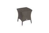 2 Windsor Bronze Stacking Sun Loungers with Square Side Table