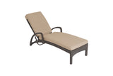 2 Windsor Bronze Stacking Sun Loungers with Square Side Table