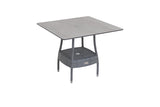 CLEARANCE | 90cm Windsor Grey Square Dining Table with 2 Stacking Armchairs