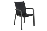 Paris Volcano/Black Stacking Armchair