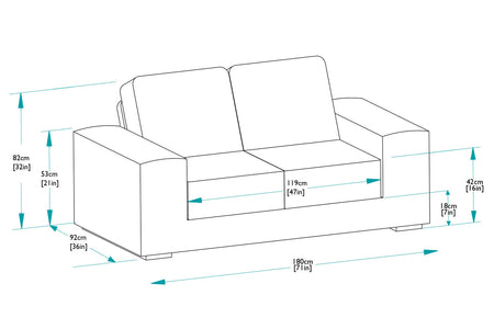 Kensington 2 Seater Sofa