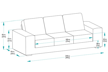 Kensington 3 Seater Sofa
