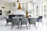 Bespoke Henley Porcelain Slate & Aluminium Dining Table