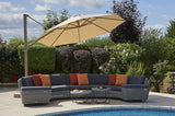 Cliveden Rattan Curved Modular Sofa Set C