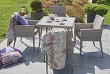 CLEARANCE | 90cm Hampstead Stone Square Dining Table  with Synthetic Composite Top