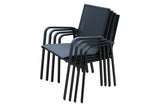 90cm Florence Square Dining Table & 4 Florence Stacking Armchairs
