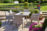 CLEARANCE | 180cm Hampstead Stone Rectangular Dining Table