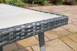 90cm Hampstead Grey Square Dining Table