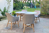 Richmond Dining Armchair with Teak Legs
