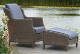 Kensington High Back Lounge Armchair with Footstool