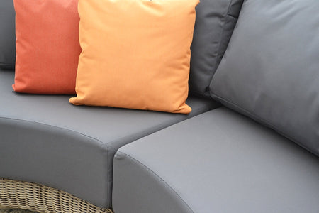 Kensington Curved Rattan Modular Sofa Set B (Without Coffee Table)