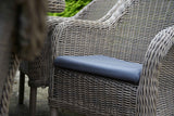90cm Kensington Square Dining Table with 4 Dining Armchairs