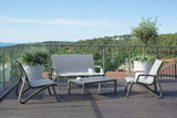 Paris Volcano/Grey 2 Seater Sofa with 2 Lounge Armchairs & Rectangular Coffee Table