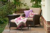 Windsor Bronze Lounge Armchair with Footstool